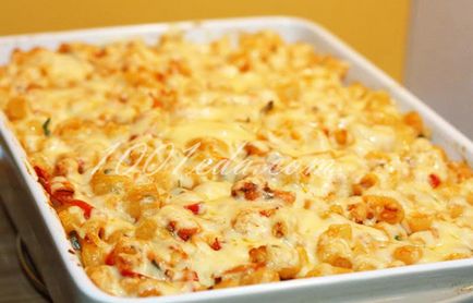 Paste în cuptor cu brânză, pui și legume - prânz și cină rapide din 1001 de mâncare