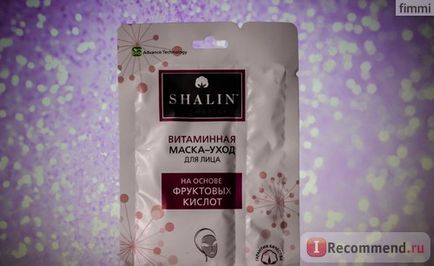 Mască de față shalin cosmetice vitamina pe bază de acizi de fructe - 