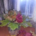 Майстер-клас з атласних стрічок «ваза з вечноцветущей квітами»