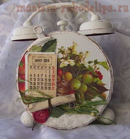 Clasa master în calendarul scrapbooking - ceas cu alarmă