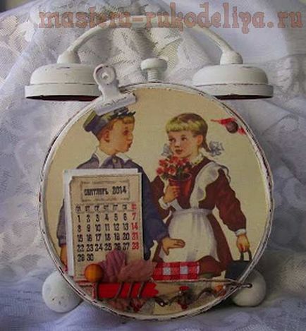 Clasa master în calendarul scrapbooking - ceas cu alarmă