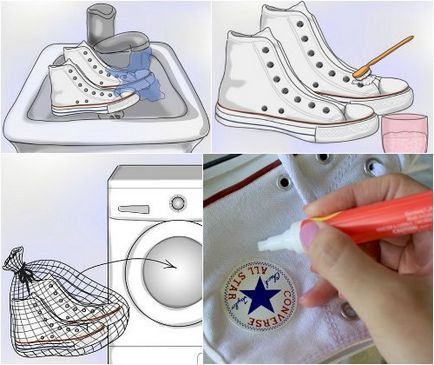 Bag mosására cipő mosógépben