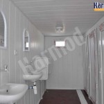 Moduláris WC, egészségügyi szoba, WC Karmod modulok, előre gyártott Karmod