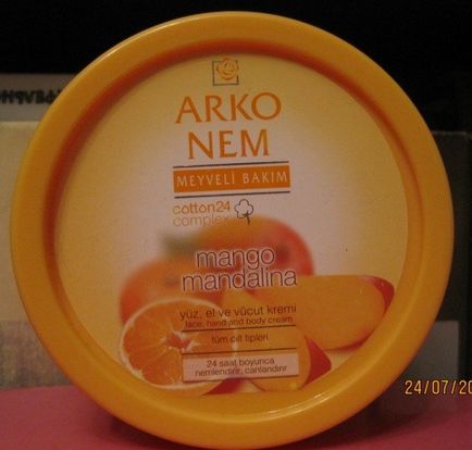 Мої турецькі креми для тіла - arko nem 100% natural fruity care serie відгуки