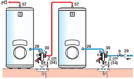 Szerelése az elektromos fűtés, a fűtő választó áramkör csatlakoztatja a fűtés,