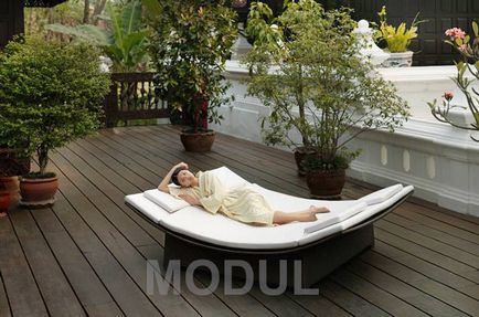 Set de mobilier răchită dedon pentru grădină și piscină
