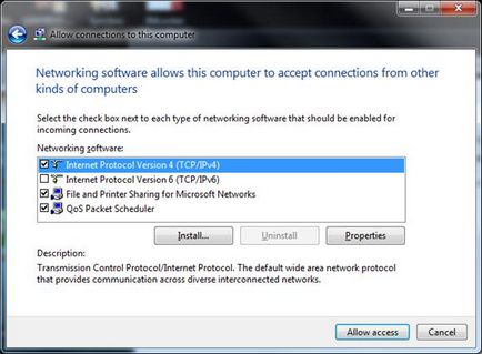 Configurarea serverului vpn în Windows 7, ferestre pentru administratorii de sistem