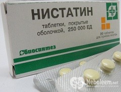 Nystatin - instrucțiuni de utilizare, indicații, doze, analogi