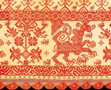 Amulettek és szimbólumok orosz népi ruhákat, orosz House