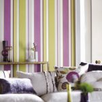 Striped tapet (50 fotografii) dungi pentru pereți în interior, mobilier de bucatarie, combinație și