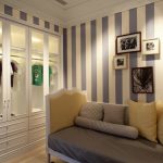 Striped tapet (50 fotografii) dungi pentru pereți în interior, mobilier de bucatarie, combinație și