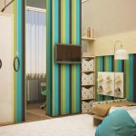 Striped tapet (50 fotografii) dungi pentru pereți în interior, mobilier de bucatarie, combinație și