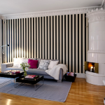 Striped tapet (50 fotografii) dungi pentru pereți în interior, mobilier de bucatarie, combinație și