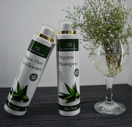 Revizuirea samponului ecologic - credință stacojie - și a balsamului organic - aloe vera - din alpstorii