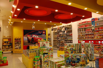 Търговски осветление супермаркети, специализирани бутици