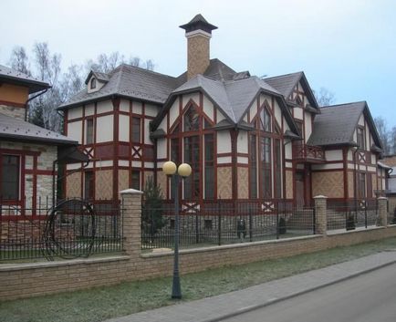 Оздоблення фасаду будинку в стилі фахверк, характерні особливості - легка справа