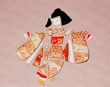 Panou cu păpuși japoneze în tehnica de patchwork fără ac