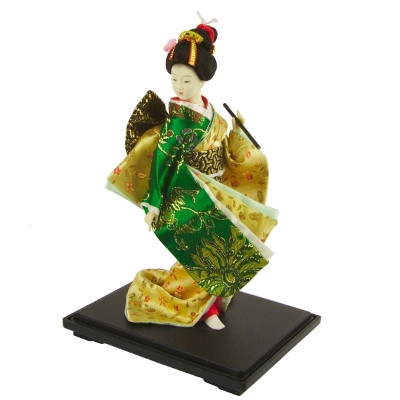 Панно з японськими ляльками в техніці печворку без голки