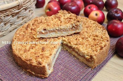 Sand almás pite recept fotókkal lépésről lépésre a sütőben, egyszerű receptek