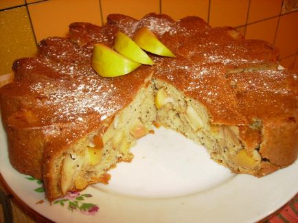 Tort de nisip cu mere - retete delicioase de gătit cu fotografii și clipuri video