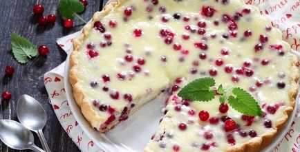 Pite áfonya (egyszerű, tejföl) recept fényképpel (tejföl) Pite áfonya (egyszerű, tejföl) receptek fotókkal