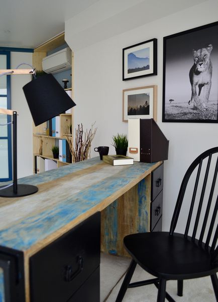 Amenajarea biroului în apartament, designul și designul locului de muncă într-o cameră mică, alegerea