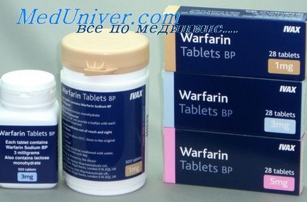 Побічні ефекти варфарину і його скасування