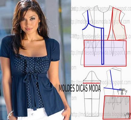 O selecție de bluze de modă luminoase cu modele care pot fi cusute în câteva ore - o mână de utile