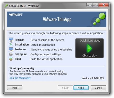 Portarea aplicației utilizând blogul vmware thinapp - ea dros s