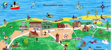 A falu borostyán kalinyingrádi régióban - Szabadidős és látványosságok