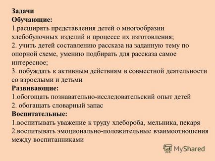 Представяне на финалното събитие в рамките на краткосрочен проект - като хляб на