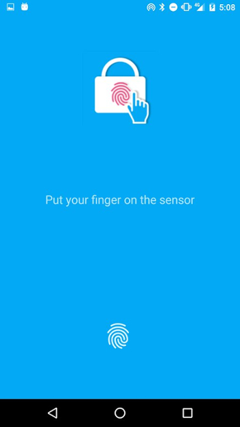 Aplicații pentru scanerul amprentă digitală pe Android
