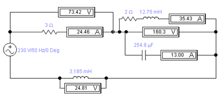 Exemplu de calcul al circuitului de curent sinusoidal monofazat