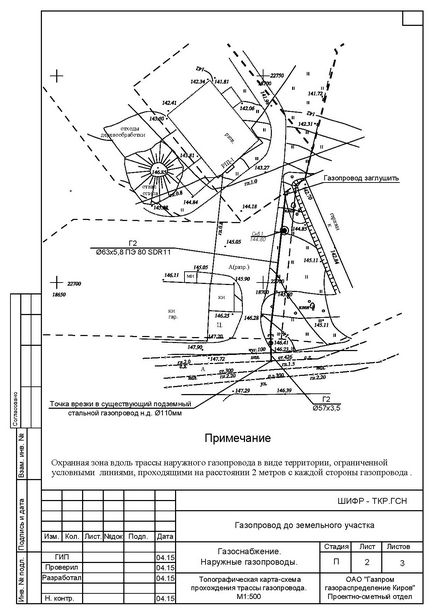 Documentația de proiect pentru conducta de gaz, prin Decretul 1314, sub rezerva expertizei de stat