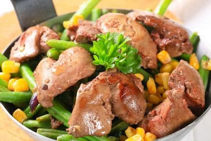П'ять правил приготування ідеальної курячої печінки - кулінарний покроковий рецепт з фото на