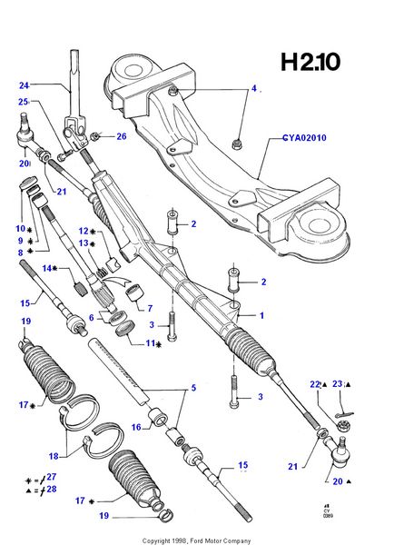 Repararea rackului de direcție cu propriile mâini Ford Transit