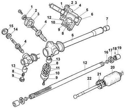 Repararea rackului de direcție cu propriile mâini Ford Transit