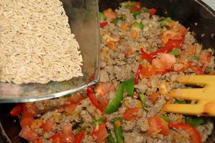 Risotto cu carne tocată și legume, blogul de gătit al masha karmalskaya