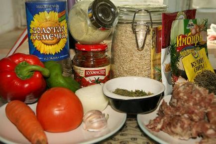 Risotto cu carne tocată și legume, blogul de gătit al masha karmalskaya