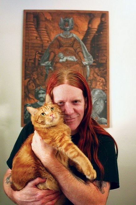 Rock zenészek és a macskák jótékonysági fotószerkesztő, megtörve a sztereotípiák