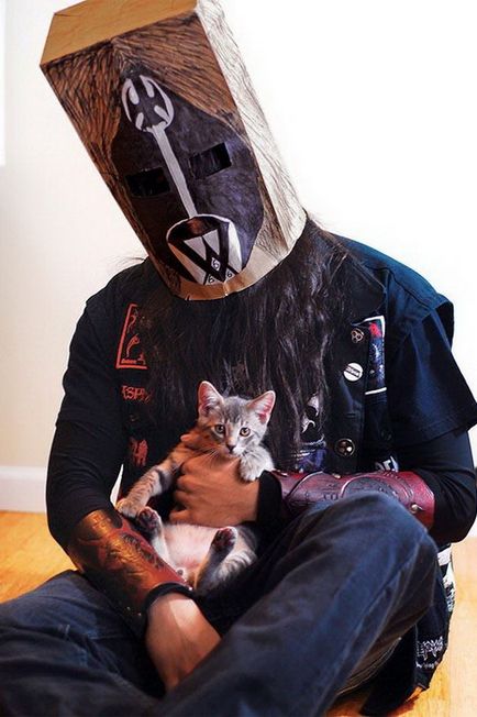 Rock muzicieni și pisici lor de caritate proiect de fotografie, rupere stereotipuri