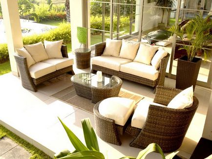 Mobilier de gradina din rattan artificial din interiorul firmei dedon - hd