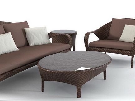 Mobilier de gradina din rattan artificial din interiorul firmei dedon - hd