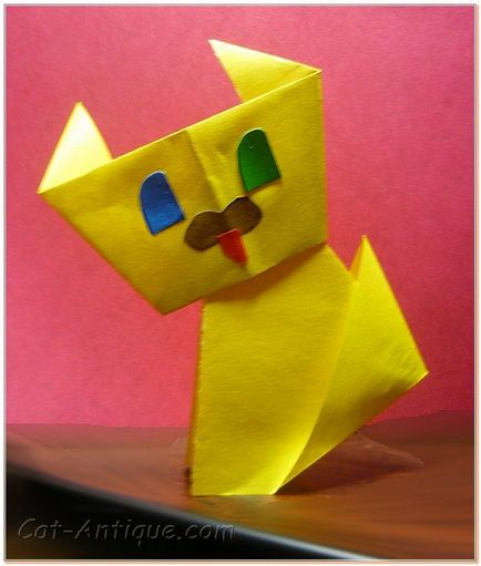 Cea mai simplă păsărică-origami, catantic - pisici și antichități