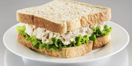 Sandwich cu ton calorii, retete cu fotografie pas cu pas