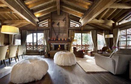 Cabana proiectează case în stil, fotografie, interior, combinate, cabana