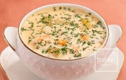 Supă de brânză - o rețetă cu fotografii - patee