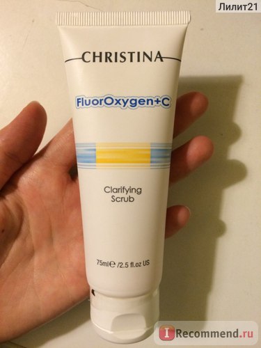 Скраб для особи christina очищающий fluoroxygen c clarifying scrub - «christina очищающий скраб!