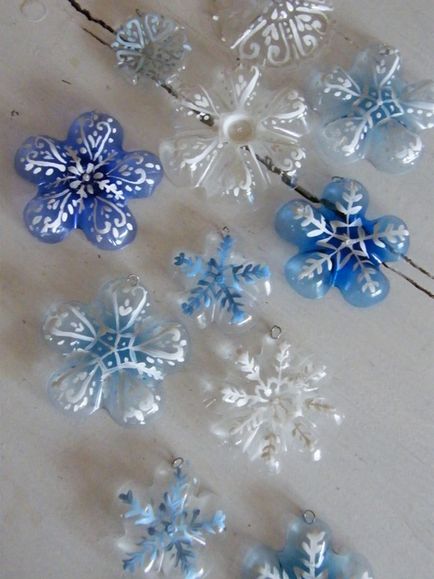 Fulgi de zăpadă din sticle (fulgi de zăpadă) Fulgi de zăpadă din sticle