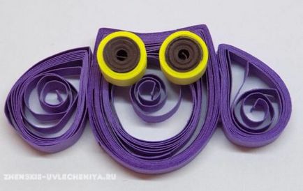 Owl quilling pentru începători într-o clasă pas cu pas